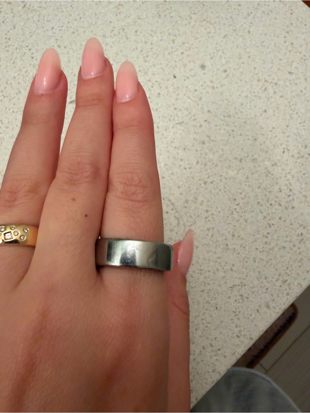 Silver Oura ring - size 10